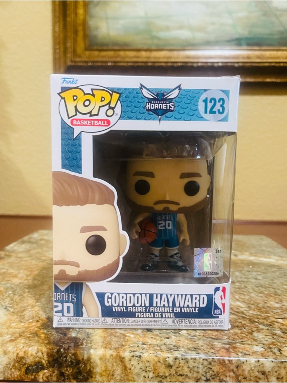 Funko Gordon Hayward Hornets Pop! Figure - Blue Teal Accents